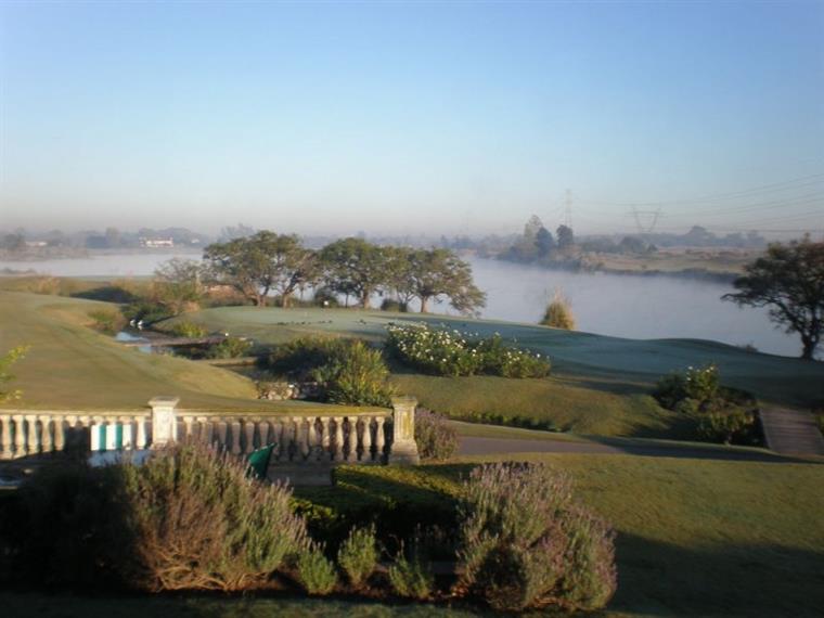 Early morning over the course